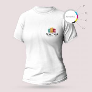 CAMISETA -  GG Medida:  A4  - Estampa  4x0  Camiseta Poliester 