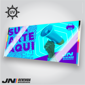 Faixa 440g UV Lona 440g Tam.Variados 4x0 cor Impressão UV fosca Bastão, Ponteira e Cordão 