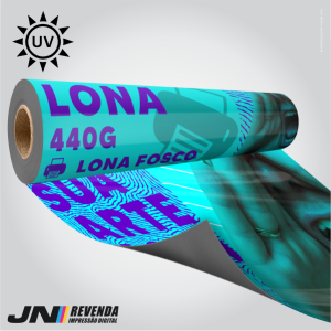 LONA FRONT 440G UV lona Front 440g Tam.Variados 4x0 cor impressão UV fosca Sem Acabamento - Sem Refile 