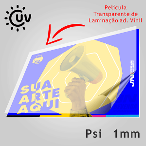 PLACA UV PSI 1MM - LAMINADA PSi  4X0  sem refile 