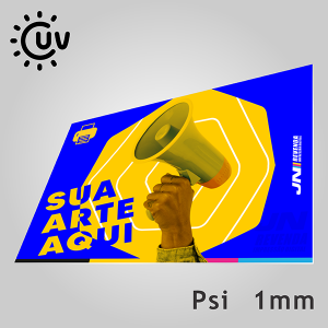 PLACA UV PSI 1MM PSi  4X0 FOSCO sem refile 